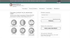 Desktop Screenshot of pneu123.cz