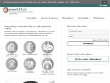 Tablet Screenshot of pneu123.cz